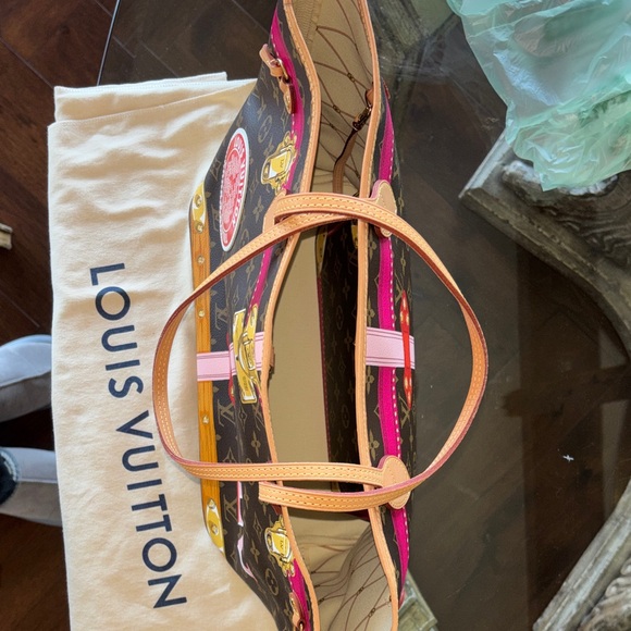 Limited edition Louis Vuitton summer trunk monogram Neverfull mm like New - Picture 7 of 7